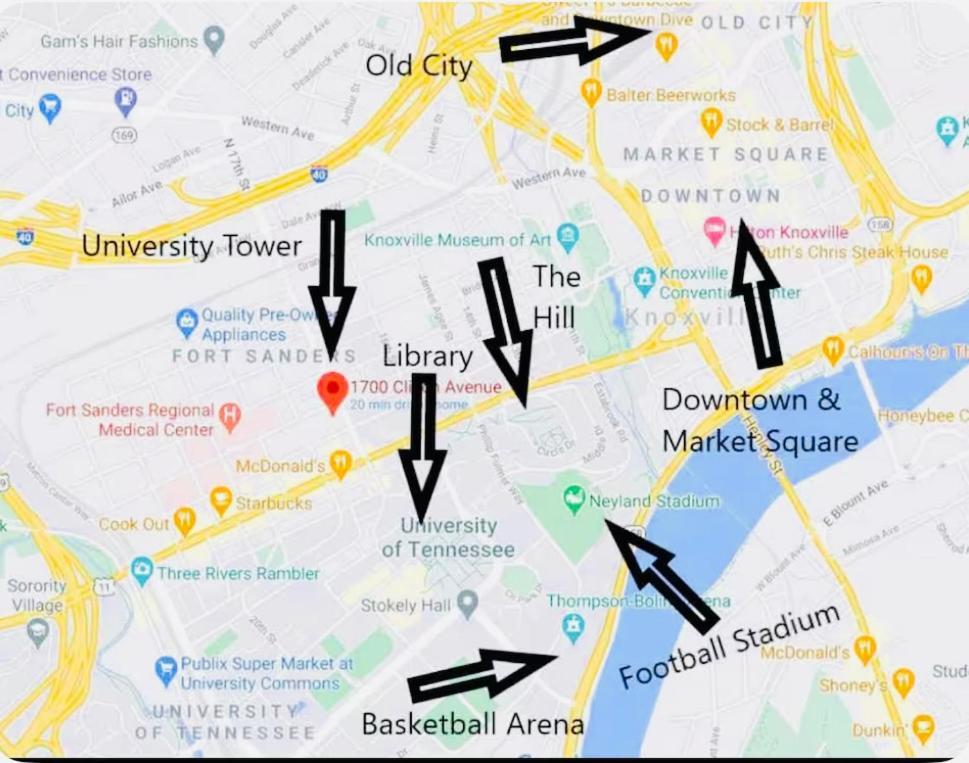 Condo Close To Stadium And Free Parking ノックスビル エクステリア 写真